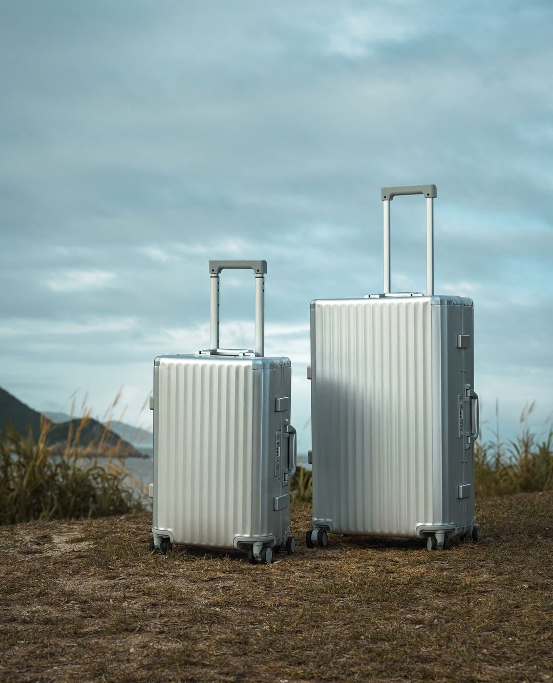 Frame Aluminum Suitcase Silver