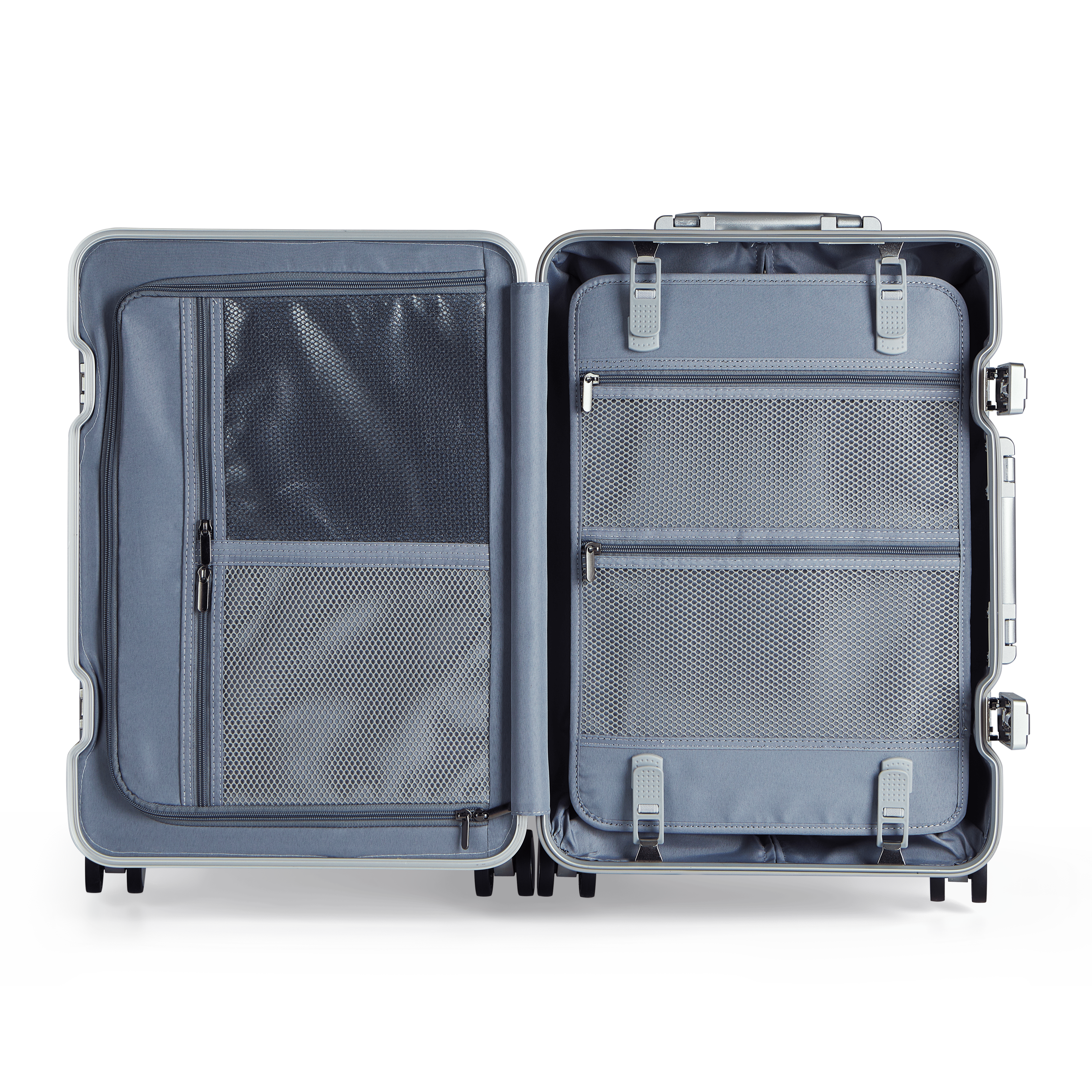 Rova Aluminum Suitcase Silver