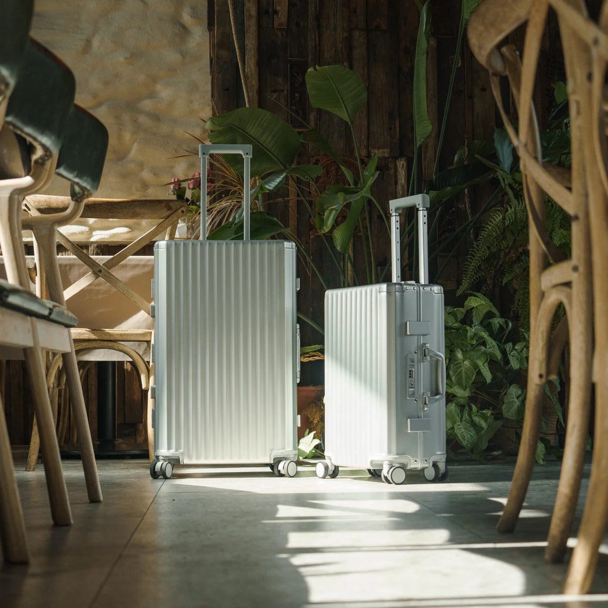 Frame Aluminum Suitcase Silver