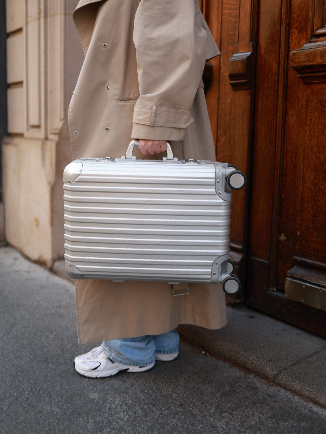 Rova Aluminum Suitcase Silver