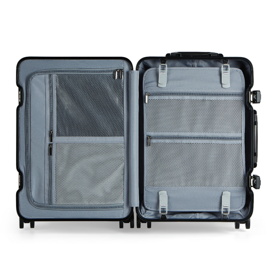 Rova Aluminum Suitcase Gunmetal